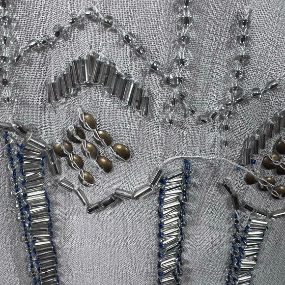 Belle Badgley Mischka Women’s Viscose Ombré Beaded Cocktail Party Dress size 10 - Picture 13 of 15